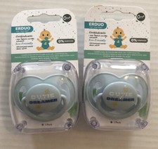 2 Pack Pacifiers, 0 Month , Erudite