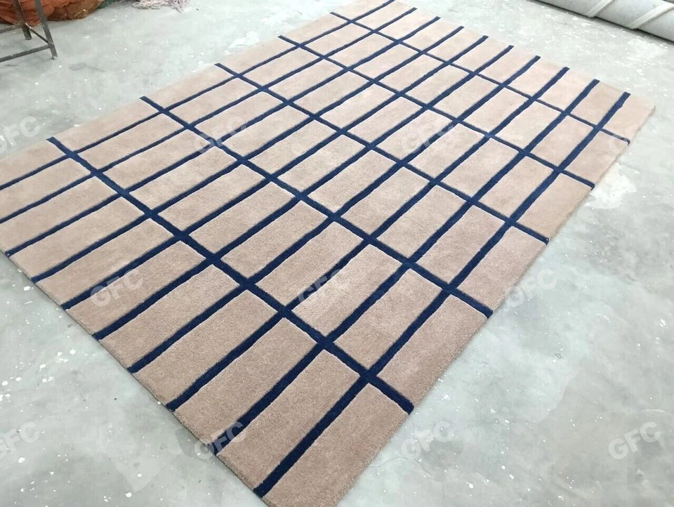 La alfombra de lana suave Tiiliskivi área de lana marimekko para dormitorio, alfombra de área cualquier habitación Foto 3 de 4