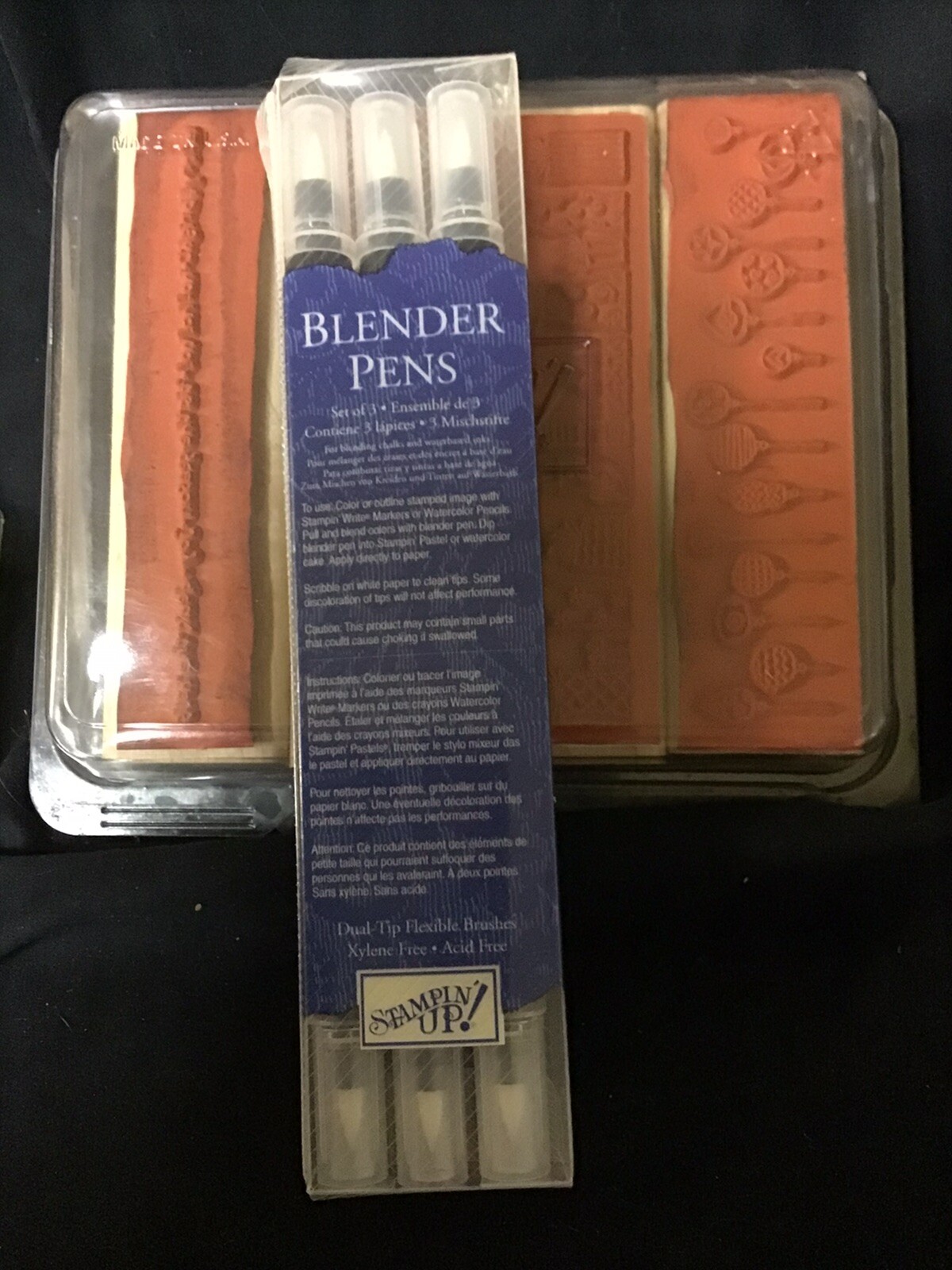 Creative Memories Fine Tip Pens,Stampin Up Blender Pens & 2003 holiday Stamps