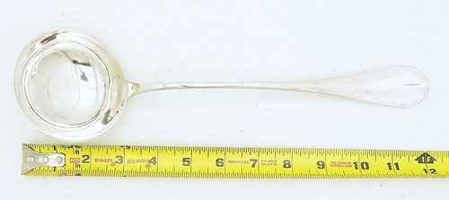 Vienna Austrian Solid Silver 12” inch Serving Ladle with Marks 6.1 oz 800 fine - Picture 1 of 17