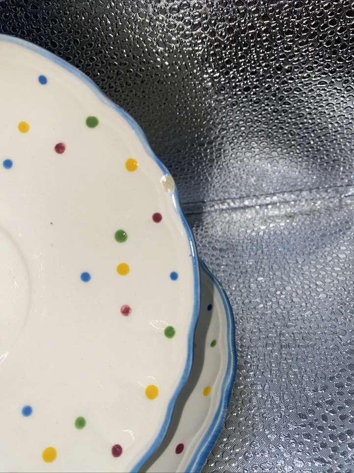 2 Platillos/Platos de Postre Tiffany & Co Carnivale Hechos en Francia ***LEER*** Foto 2 de 3