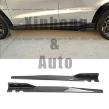 For Hyundai Veloster 46" Side Skirt Rocker Panel Splitter Carbon Fiber