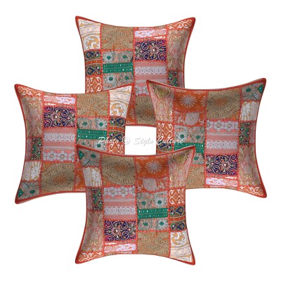 Vintage Cushion Cover Patchwork Sofa Cover Ethnic Decorative Bohemian Home Decor