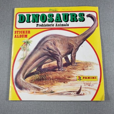 Dinosaurs Prehistoric Animals Sticker Album Panini Vintage 1980s