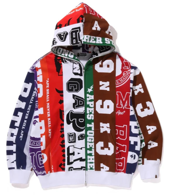 Q*S様 A bathing ape ロンT2 world gone mad A Bathing Ape Camo Long-sleeve T-Shirt World Gone Mad SZ M Japan