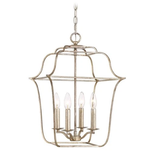 Chandelier Quoizel Century Silver Leaf Finish Gly5204cs  - Picture 1 of 4