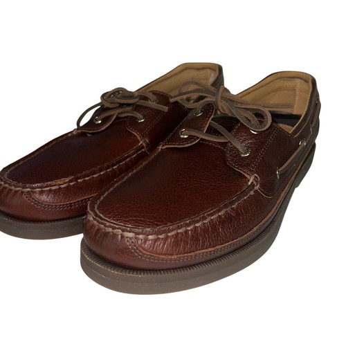 Sperry Top-Sider STS25924 Men's 14 Brown Pebble Leather Boat Shoes NEW - Picture 10 of 10