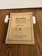 Vintage Original 1935 De Soto Passenger Car Parts Listgood Used Condition