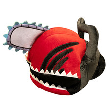 Chainsaw Man Plush Head Cover Pillow Cosplay Headgear Plush Doll Anime Toy Gift