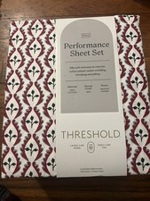 Threshold Performance Full Cotton Sheet Set New