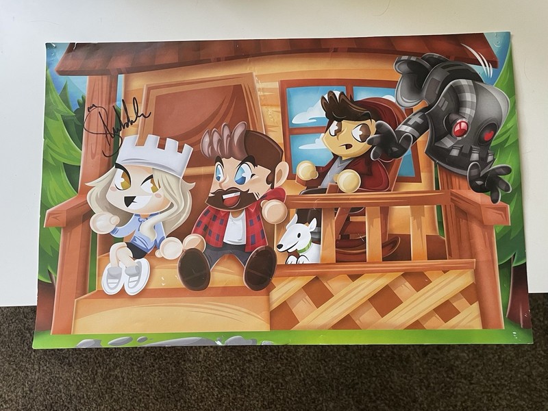 Shubble Minecraft YouTuber Signed Art Print