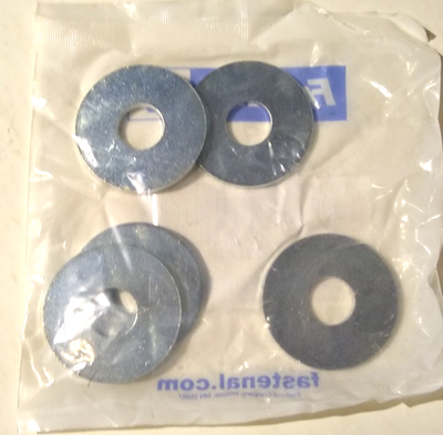 #ad #ad 5 8quot; x 2.00quot; OD Thick Fender Washer Zinc Plated Extra Heavy Duty 5 Pkg $9.20