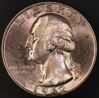 1962 D  WASHINGTON QUARTER -TONED-LOT CC-111