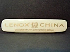 Vintage Lenox China Porcelain Dealer Display Plaque Sign
