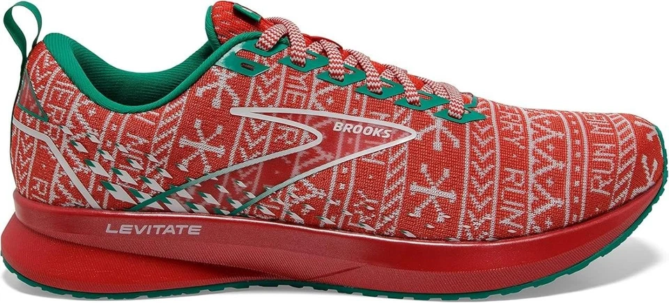 New Women's Brooks Levitate 5 Running Shoes Size 6-11 Run Merry Christmas 120357 - Image 2 of 4