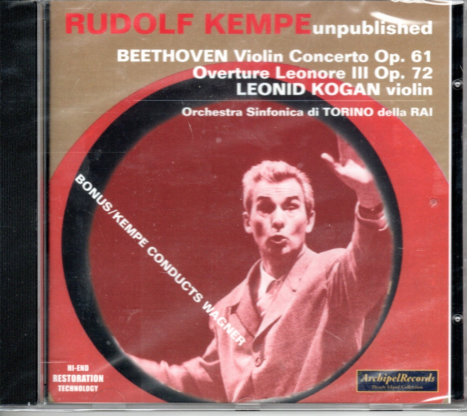 BEETHOVEN - VIOLIN CONCERTO OP. 61 - LEONID KOGAN - KEMPE - TORINO