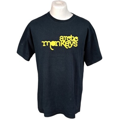 Arctic Monkeys T Shirt L Herren Schwarz Vintage 2000er Original Indie Grafik Gildan