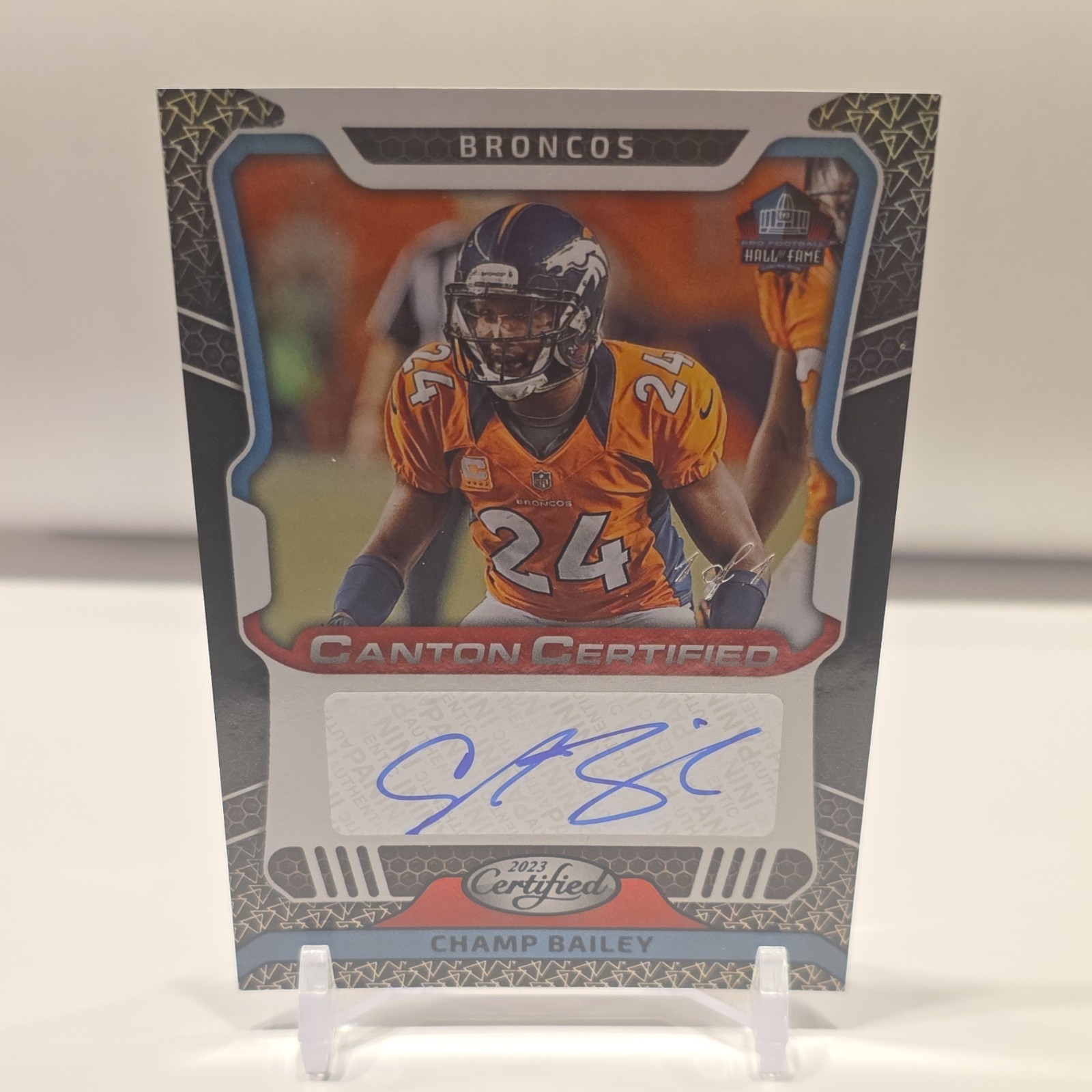 1/1 RARE FOTL Panini Certified 2023 Champ Bailey Canton Certified Auto CCS-CB