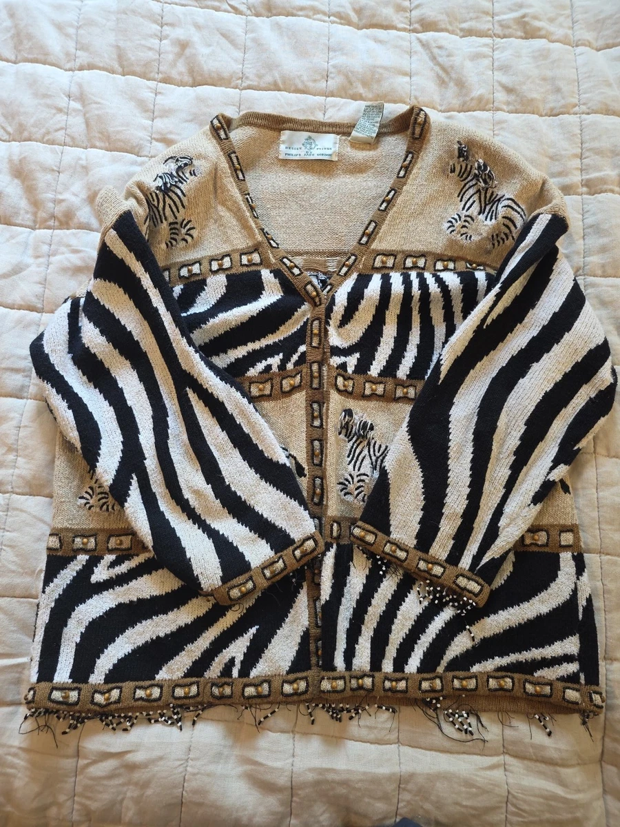 Design Options Cardigan Sweaters Zebra for Women for sale | eBay
