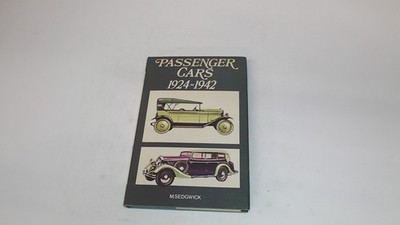 			Passenger Cars, 1924-42 (Cars of the World in Colour), Sedgwick, 		