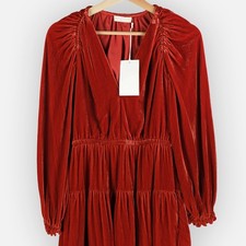 NWT Ulla Johnson Audrey Dress Carnelian Women's Size 0