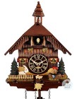 Goat & Water Trough Battery Chalet Cuckoo Clock With Bell Tower 20cm By TRENKLE