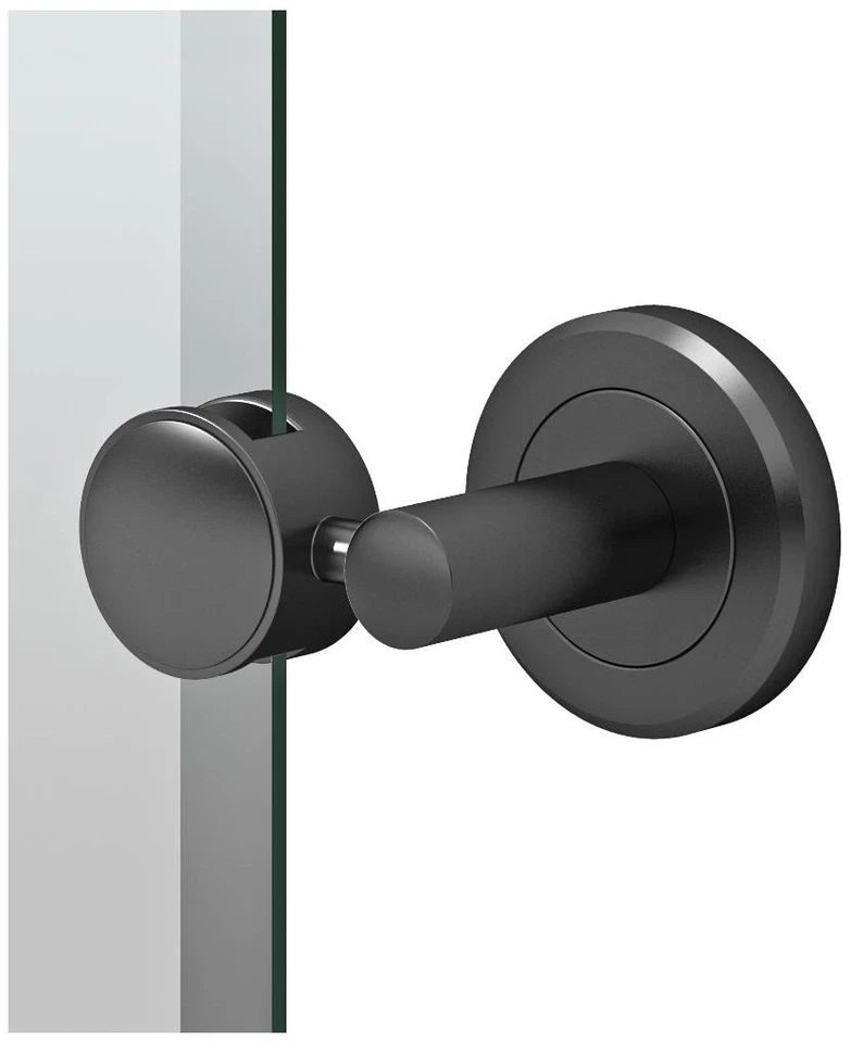 Latitude II Black 24" x 24" Rectangular Wall Mirror - Image 2 of 2