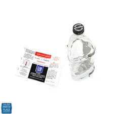 GM Optikleen Windshield Wiper Washer Glass Jar / Bottle w/ Cap Bracket & Label