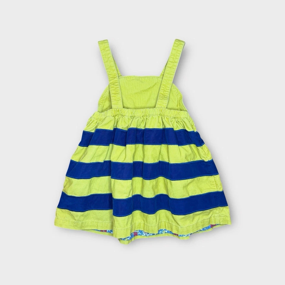 Vestido Delantal Mini Boden Amarillo Rayas Apliques de Abeja Foto 4 de 4