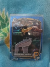 2025 Topps Bowman Chrome Mega Mojo Blue Refractor Jhonny Severino Pirates /150
