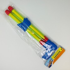 Double Barrel Water Gun Super Soaker – Long Range Pump Action Blaster Toy Green