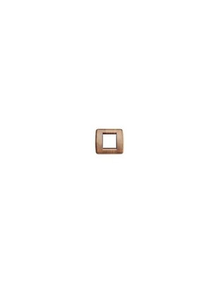 Vimar 17093.42 Round Plate 1-2 Modules Metal Finish Walnut