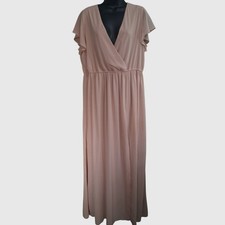 Lulus Dress XL Light Pink Sheer Overlay Formal Wedding, Party, Dance, Maxi Gown