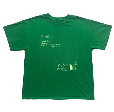 Elliott Smith Speed Trials Green Graphic Tee T Shirt Size S-5XL