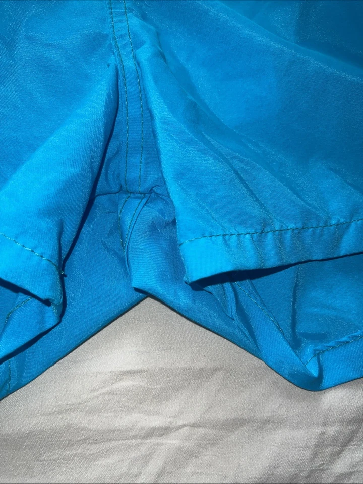 Vintage Jantzen Swim Shorts 3" Trunks Quick Dry Nylon Men's XL Nylon Turquoise - Image 4 of 4