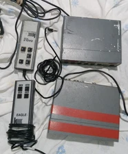 (2) Kustom Signals EAGLE Police  Radar HEAD w/ Remotes 7 Pin Antennas - POWER ON