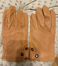 Red Wing Heritage Driving Gloves Size Medium In Tan Buckskin Leather USA Made