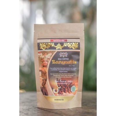 Banyuatis Bali Robusta Coffee Powder   Foil Pack 200g Original Blend
