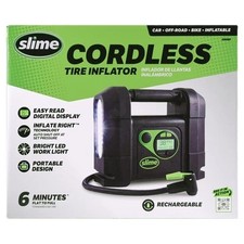 Slime 40080 Cordless Tire Inflator - Rugged Portable Air Compressor Pump W Led Slime 40080 Cordless Tire Inflator - Rugged Portable Air Compressor Pump W Led