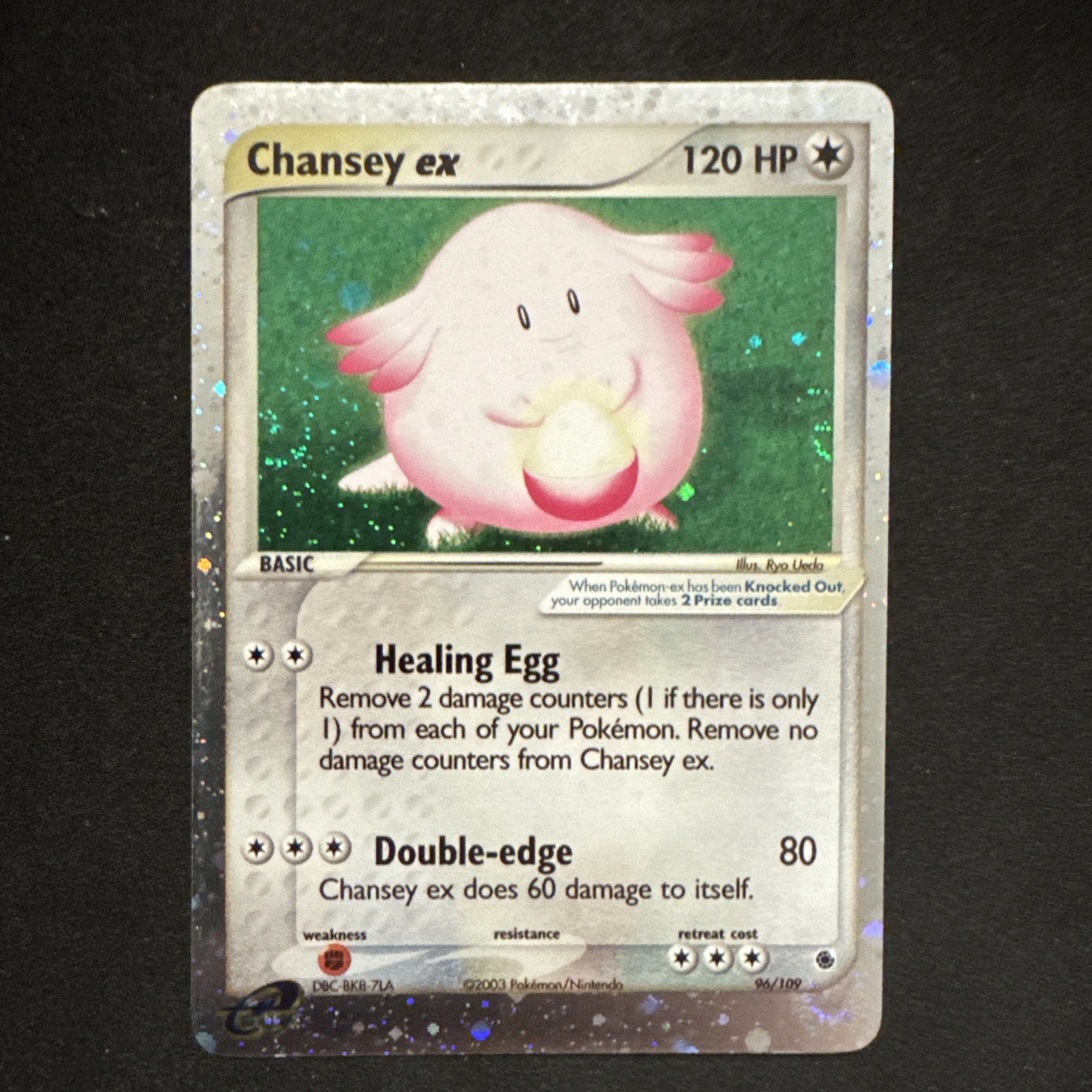 Swirl !!! Chansey ex 96/109 Ruby and Sapphire Holo Pokemon