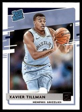 2020 Donruss Rated Rookies Basketball Xavier Tillman 218 Memphis Grizzlies