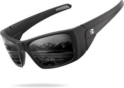 Sports Polarized Sunglasses for Men: Women UV400 Protection Wrap around Sun Glas