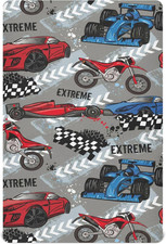 Racing Car Baby Crib Mattress Sheets 52'' X 28'' Standard Size Kids Boys Crib Be
