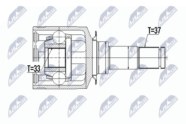 Nty NPW-ME-049 Gelenksatz, Antriebswelle Vorne Links FüR MERCEDES-BENZ-image