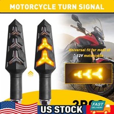 2 Pack Motorcycle Led Flowing Turn Signal Lights Running Light Indicators Amber 2 Pack Motorcycle Led Flowing Turn Signal Lights Running Light Indicators Amber