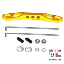 Battery Hold Down Kit, Heavy Duty Aluminum Alloy Car Battery Tie Down Gold