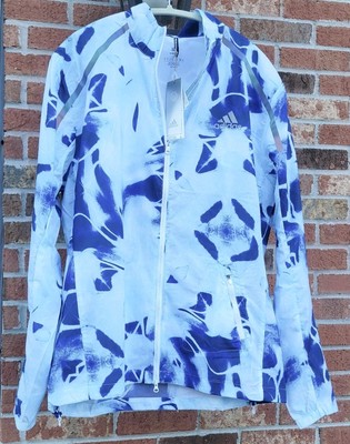 Adidas Marathon Jacket Packable Waterproof Running Multicolor Men's Size Medium 