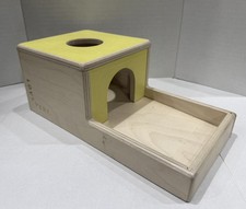 LOVEVERY Montessori Wooden Yellow Box "Inspector" Developmental Toy