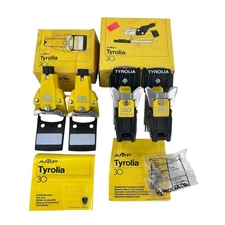 Tyrolia 30 Ski Bindings Adjustable Yellow and Black AMF made in Austria