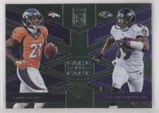 2017 Donruss Elite Face to Face Green Aqib Talib Steve Smith Sr #11 0q3